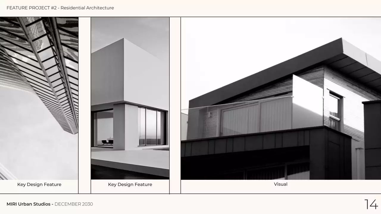 Black Modern Architecture Portfolio Presentation