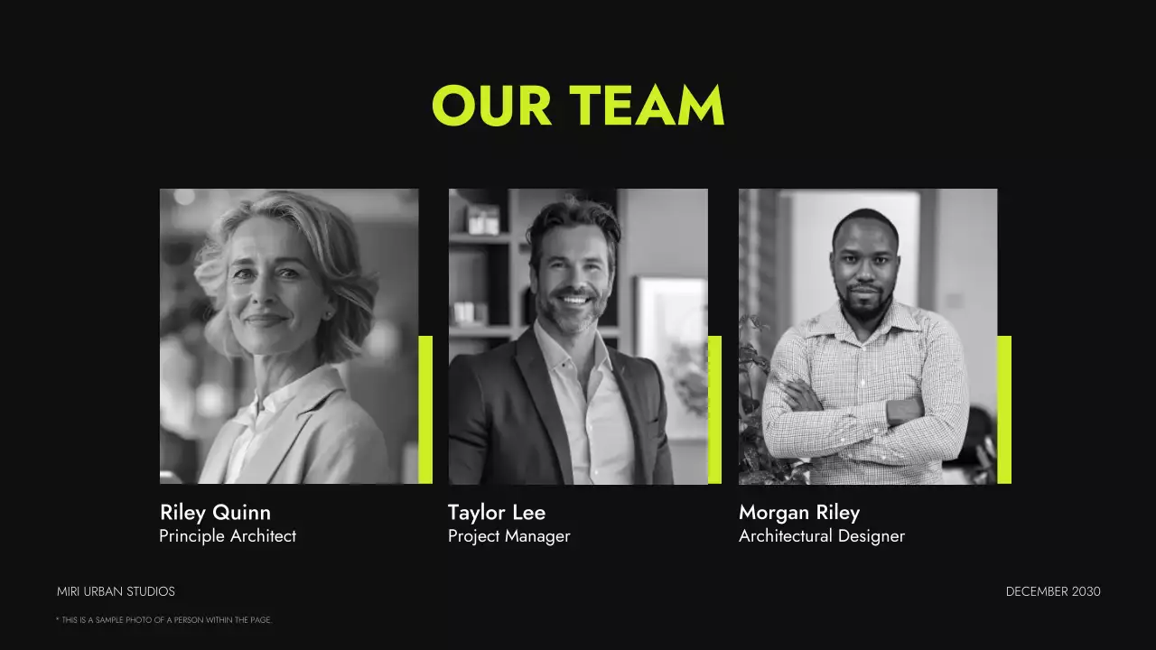 Neon Modern Architecture Portfolio Presentation