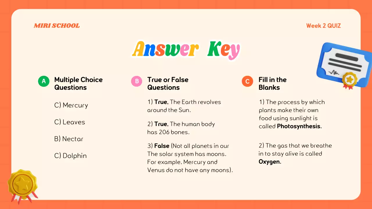 Blue Playful Quiz Announcement Presentation