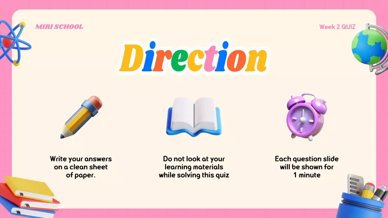 Blue Playful Quiz Announcement Presentation