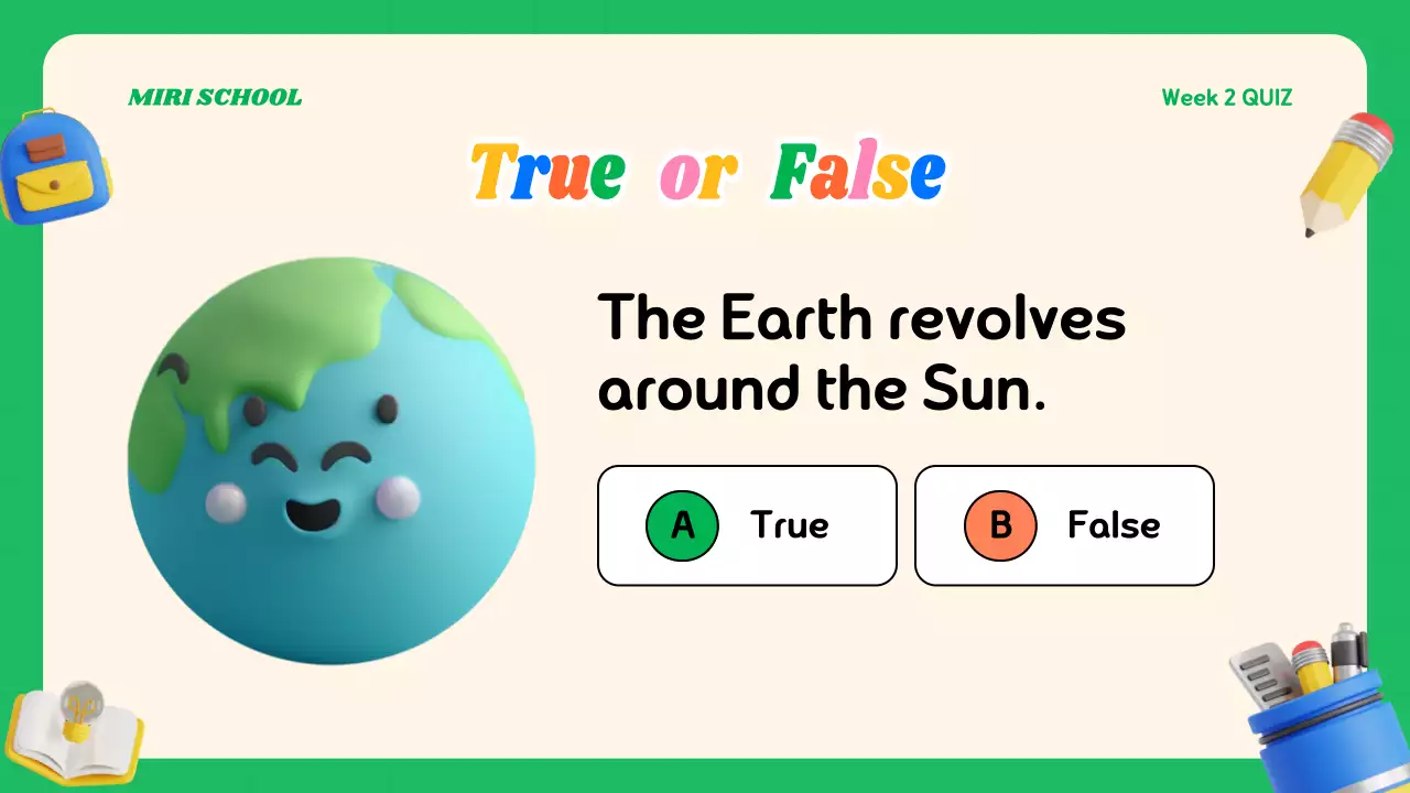 Blue Playful Quiz Announcement Presentation