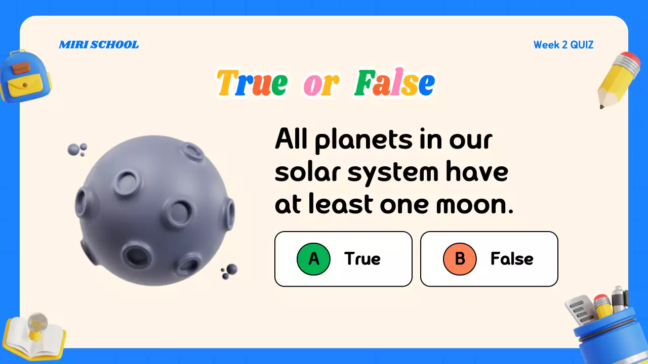 Blue Playful Quiz Announcement Presentation