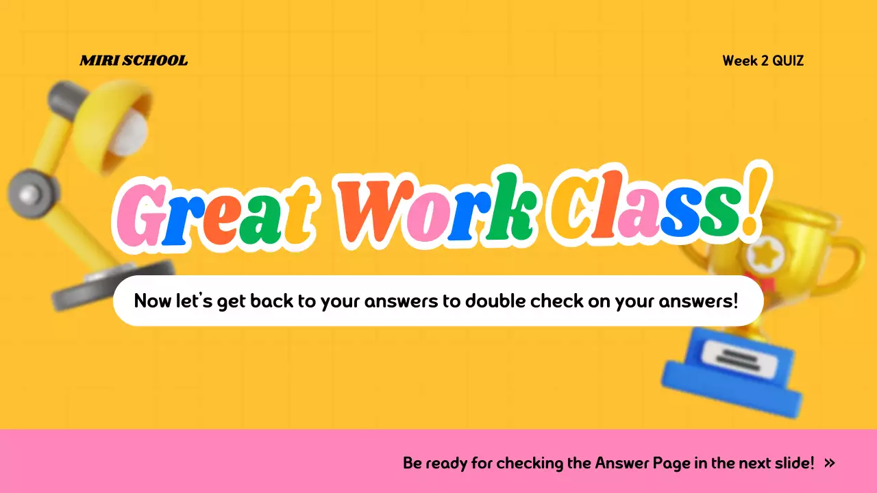 Blue Playful Quiz Announcement Presentation