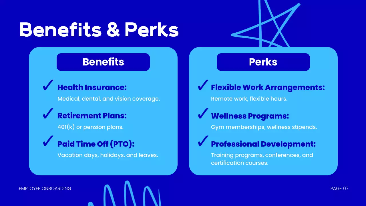 Blue Modern Employee Guide Presentation