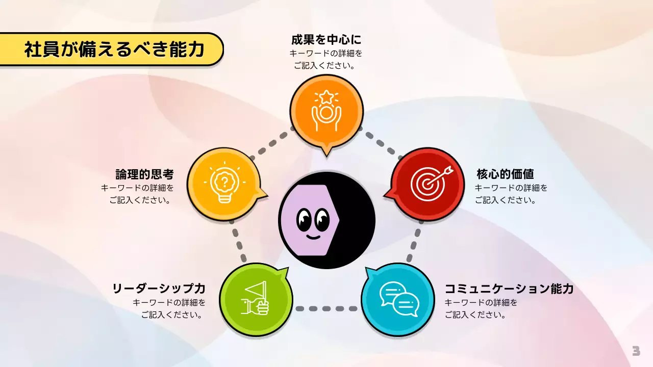 カラフル 楽しい 研修 プレゼンテーション