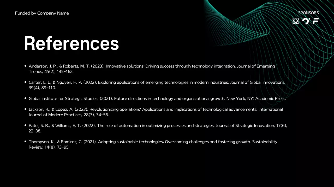 Black Modern Business Presentation