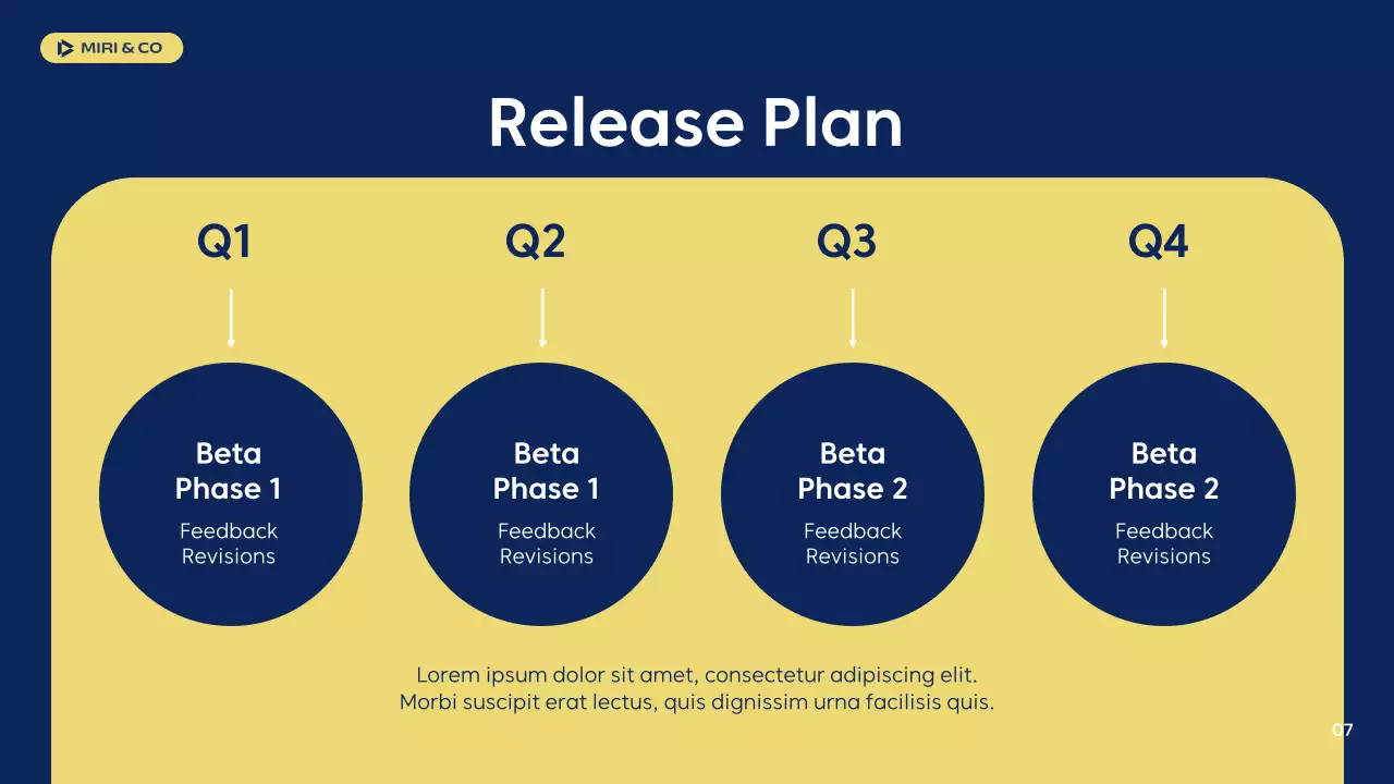 Navy Professional Business Plan Presentation