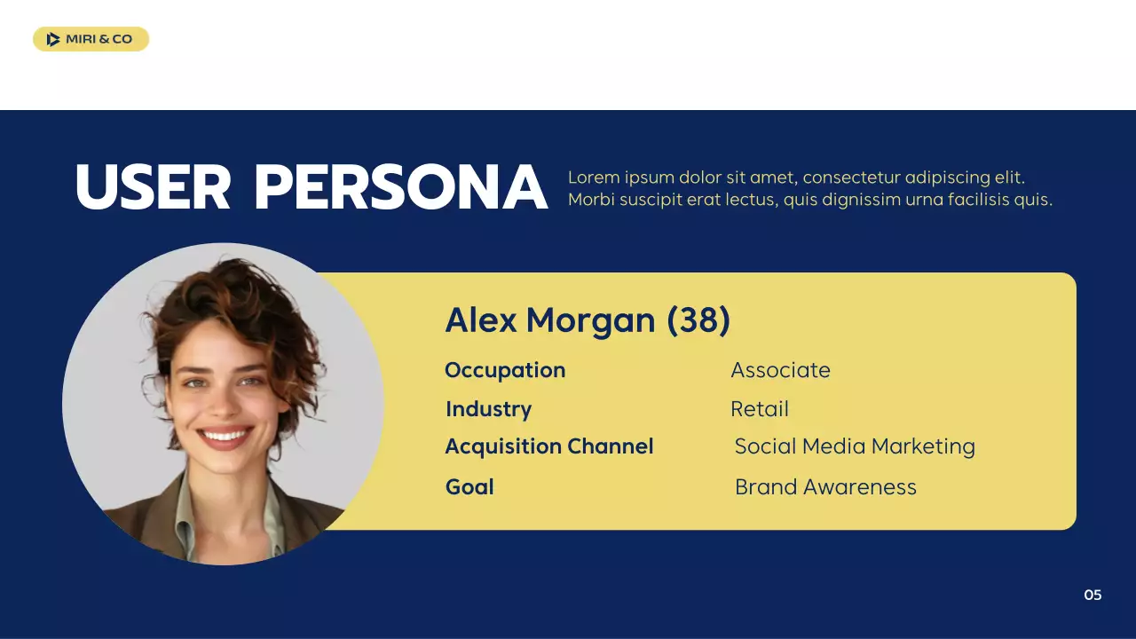 Navy Professional Business Plan Presentation