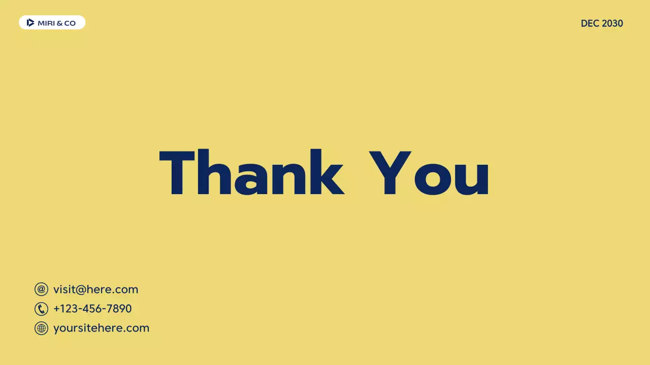 Navy Professional Business Plan Presentation