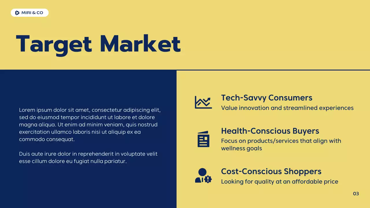 Navy Professional Business Plan Presentation