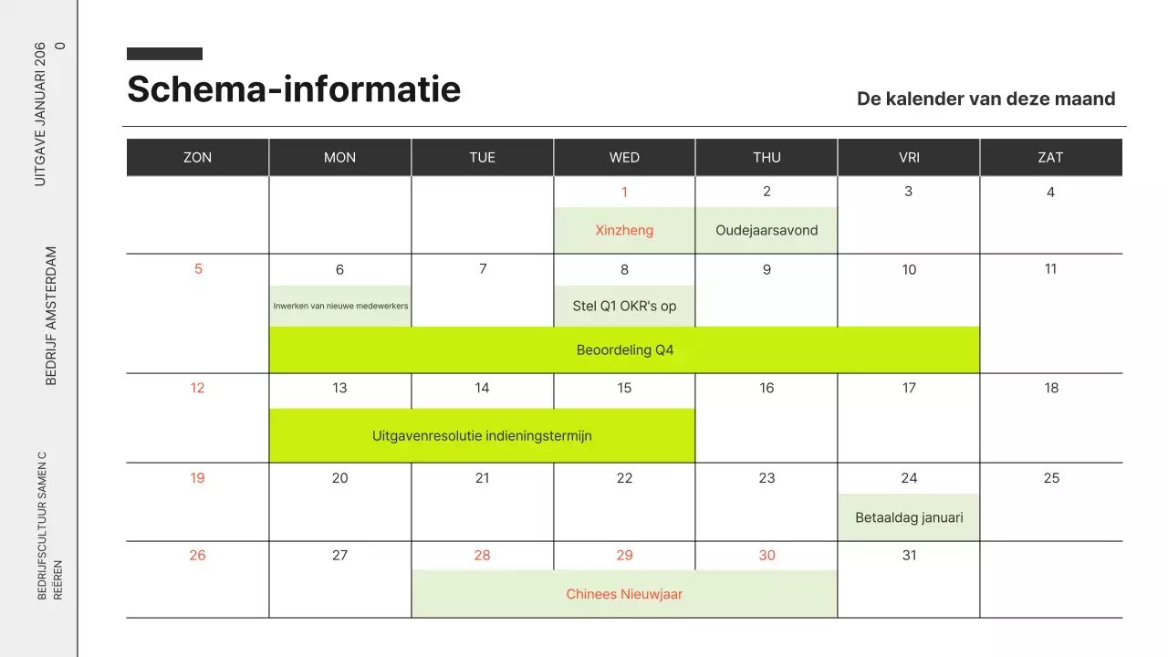Zwart-wit moderne zakelijke nieuwsbrief