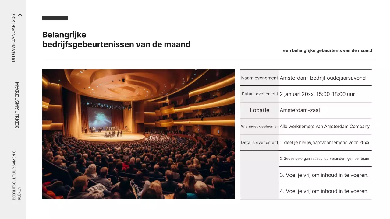 Zwart-wit moderne zakelijke nieuwsbrief