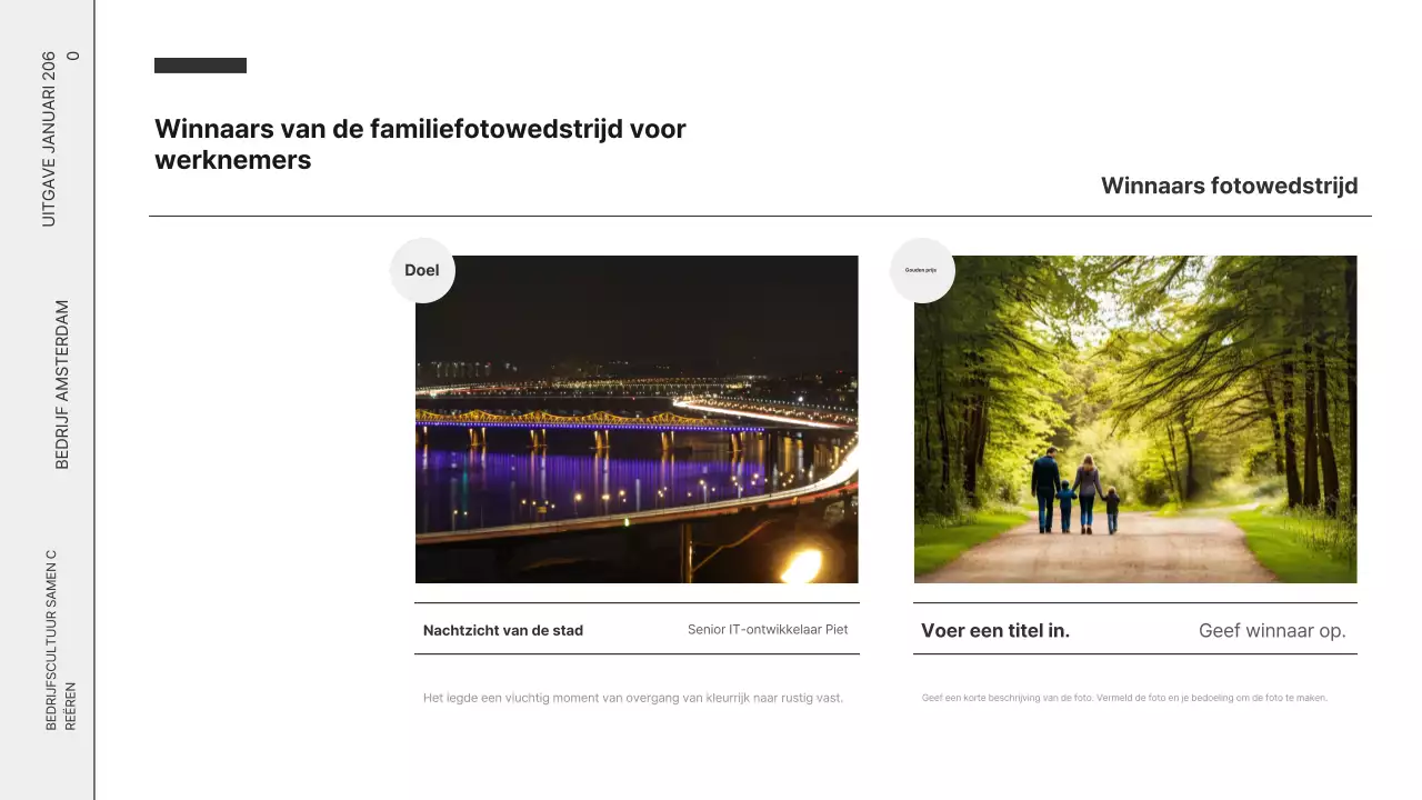 Zwart-wit moderne zakelijke nieuwsbrief