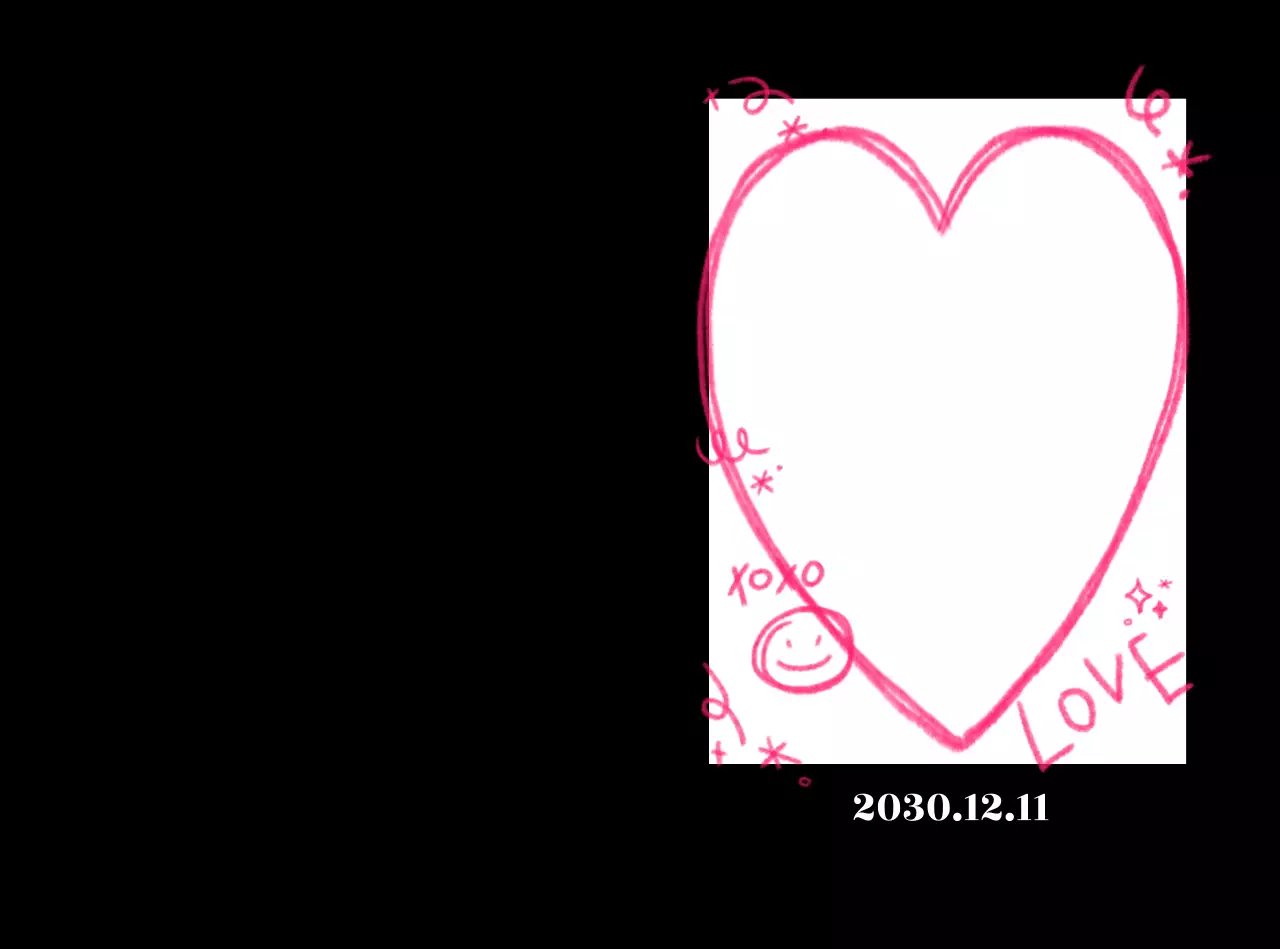 Portafoto commemorativo semplice rosa caldo