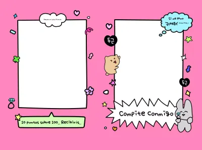 Bonitas notas adhesivas rosas