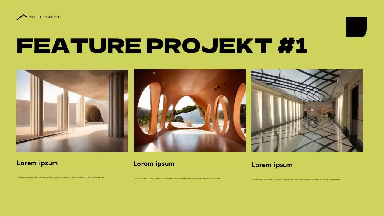 blau moderne architektur portfolio