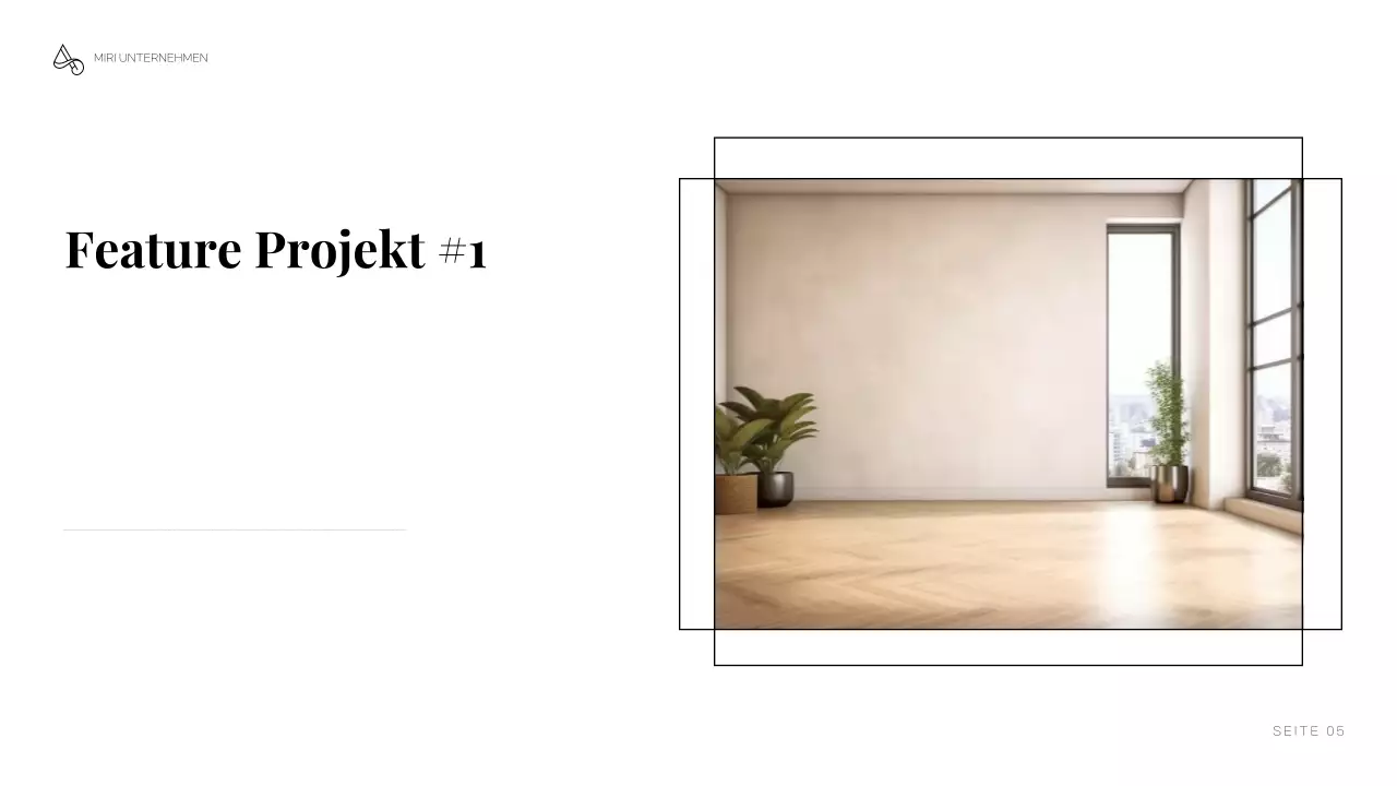 graues minimalistisches Architektur-Portfolio