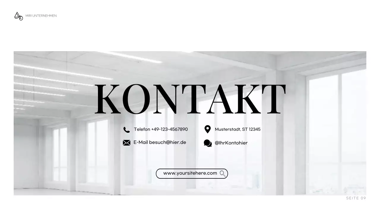 graues minimalistisches Architektur-Portfolio