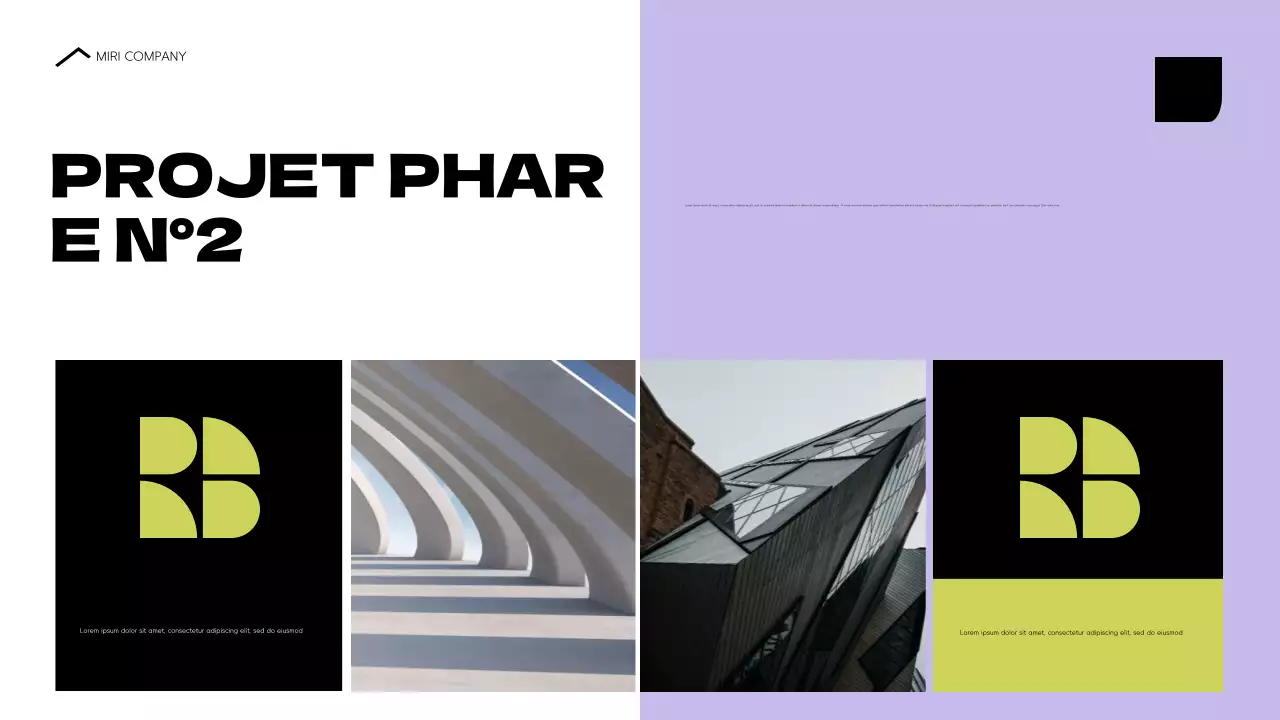 portefeuille d'architecture moderne bleue