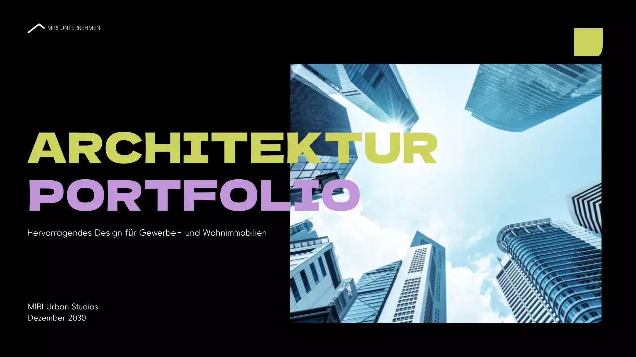 blau moderne architektur portfolio