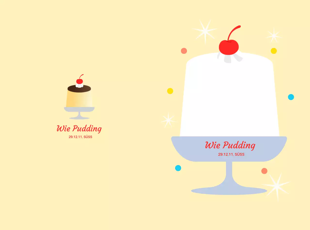 Beige süßes Dessert-Konzept