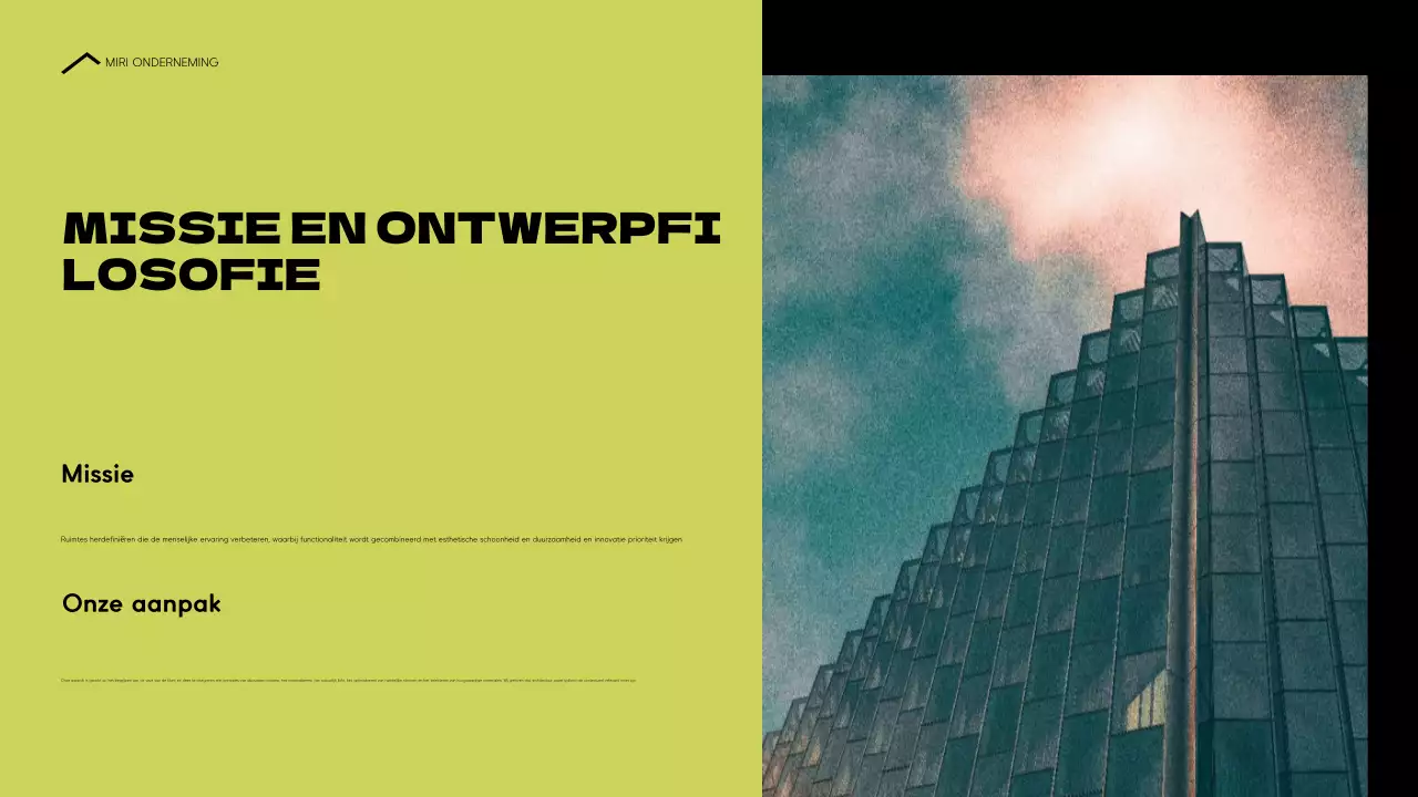 portfolio blauwe moderne architectuur