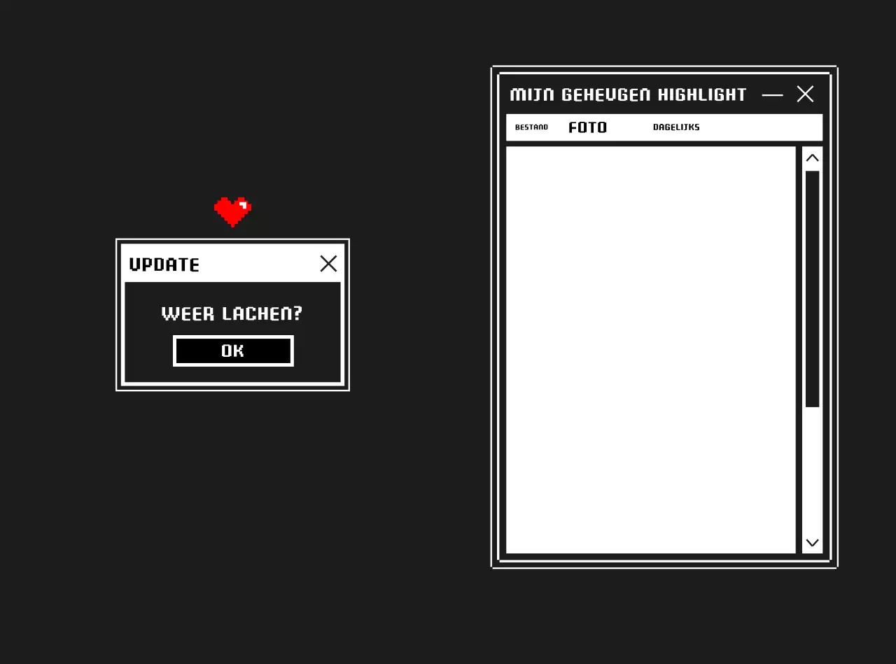 Retro computersysteemframe met zwarte achtergrond