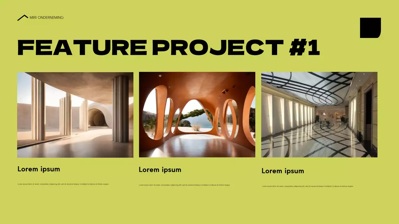 portfolio blauwe moderne architectuur