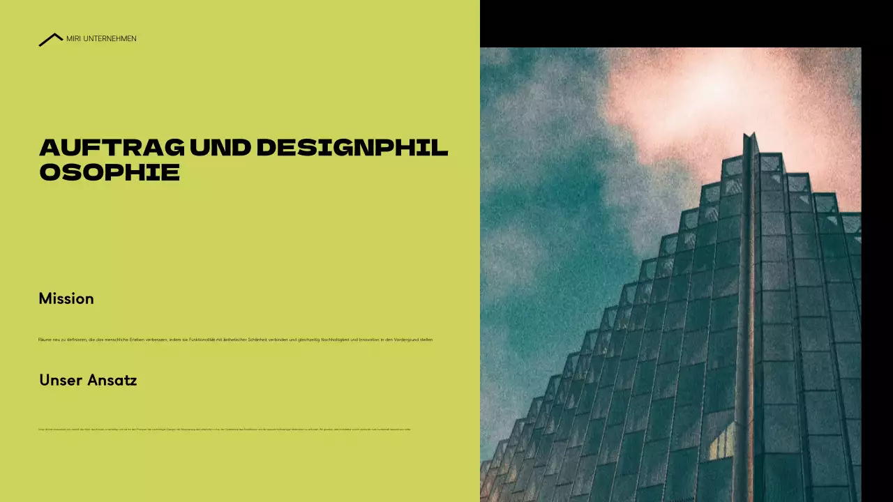 blau moderne architektur portfolio