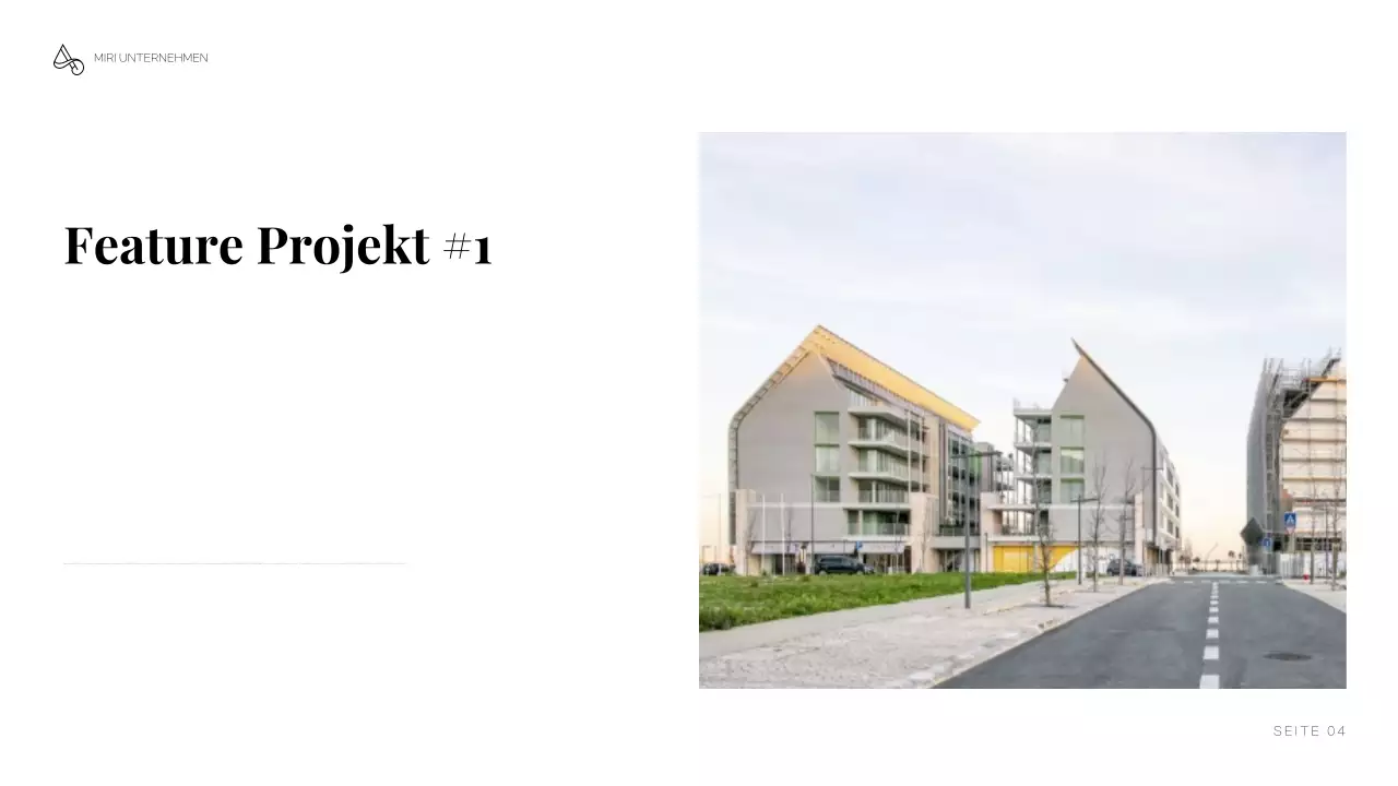 graues minimalistisches Architektur-Portfolio