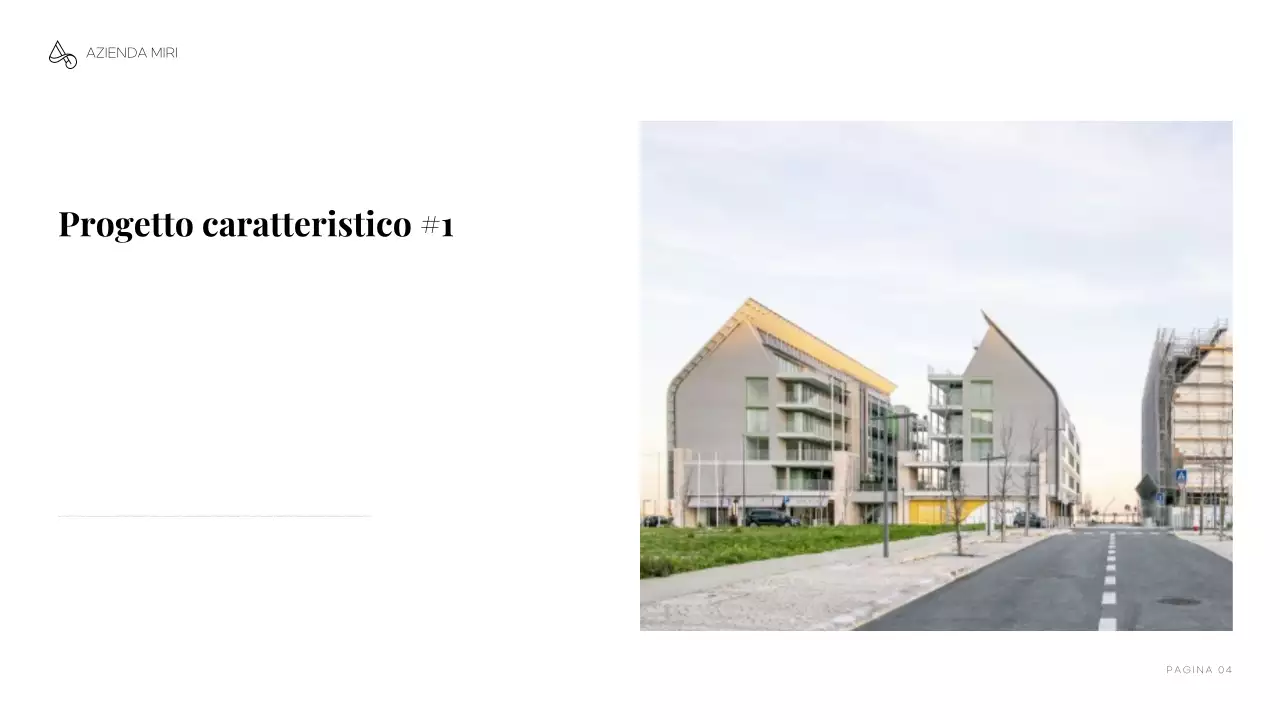 portfolio di architettura minimalista grigia