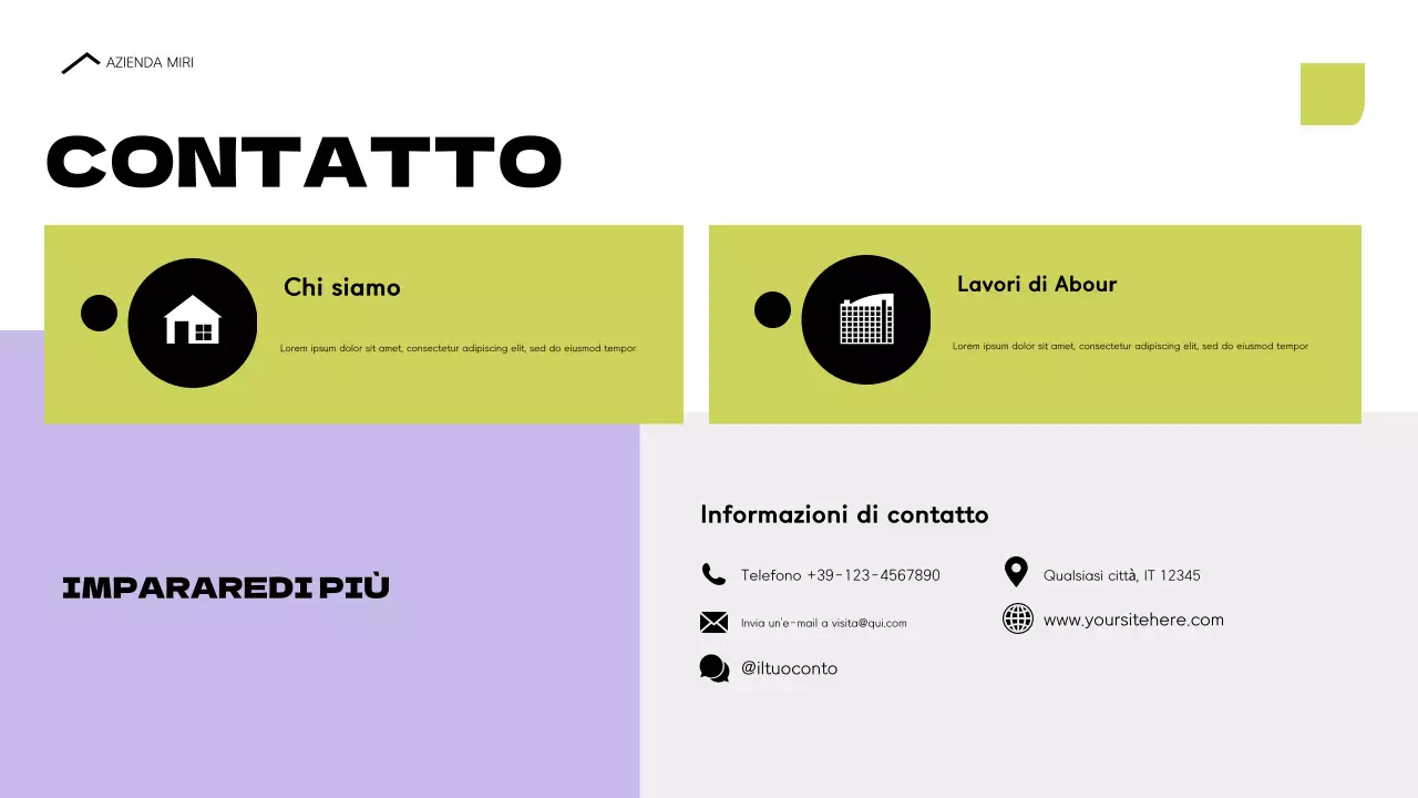 portfolio architettura moderna blu