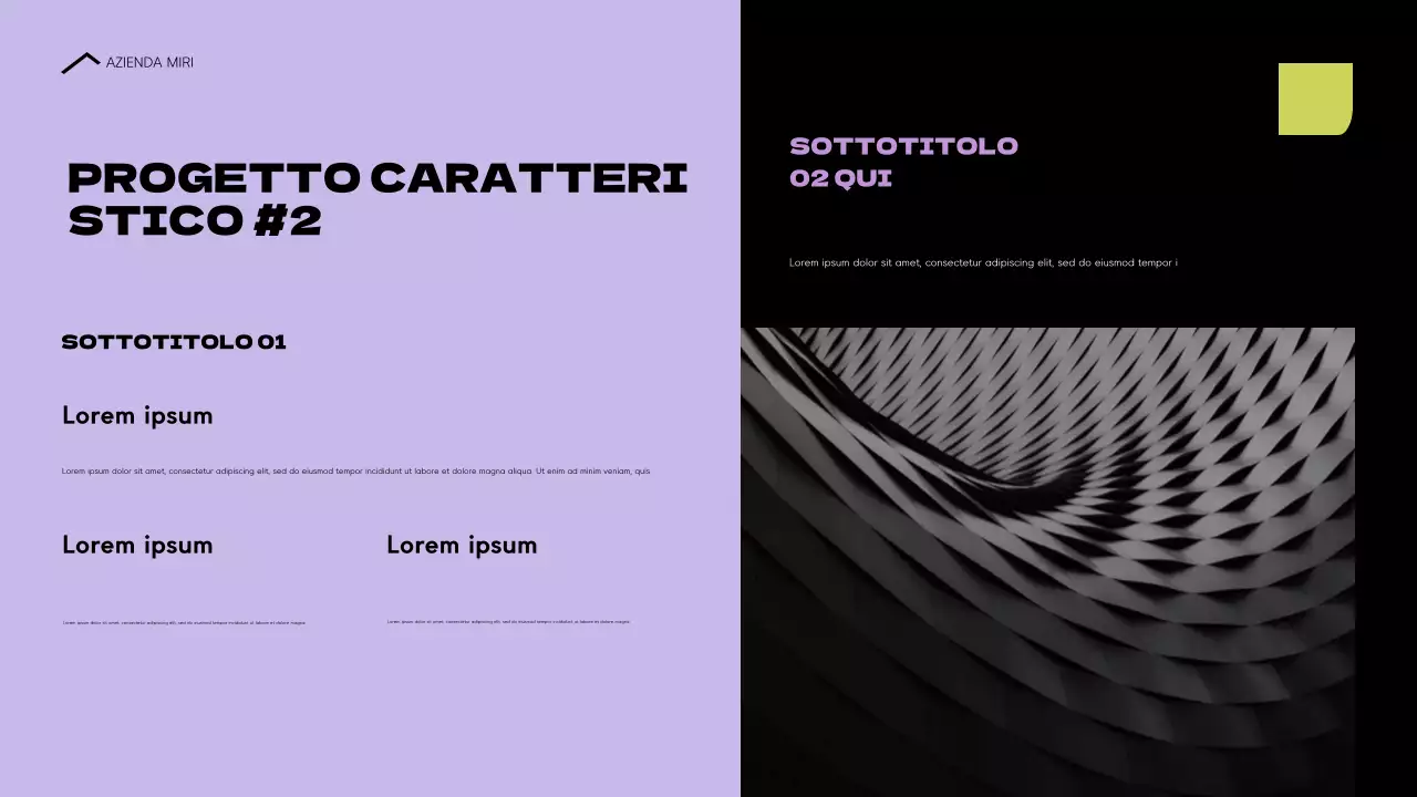 portfolio architettura moderna blu