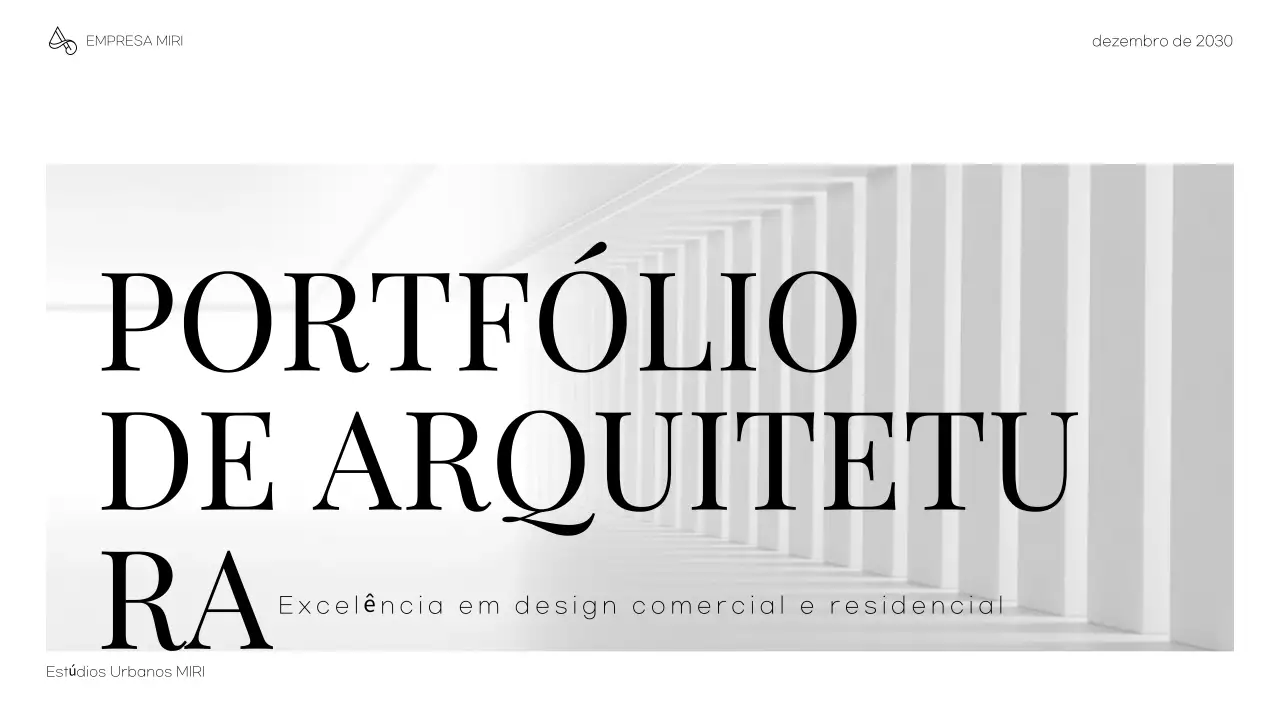 portfólio de arquitetura minimalista cinzenta