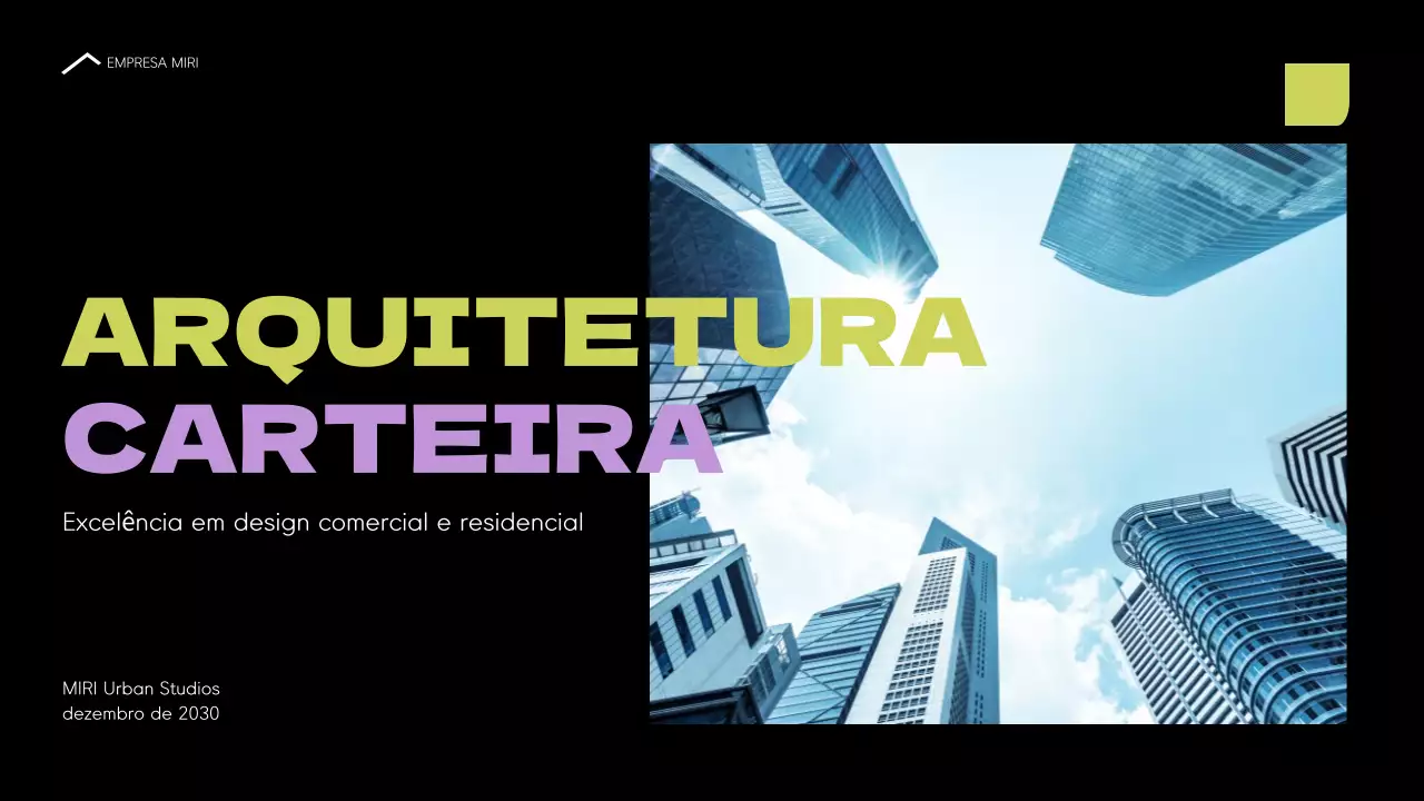 carteira de arquitetura moderna azul