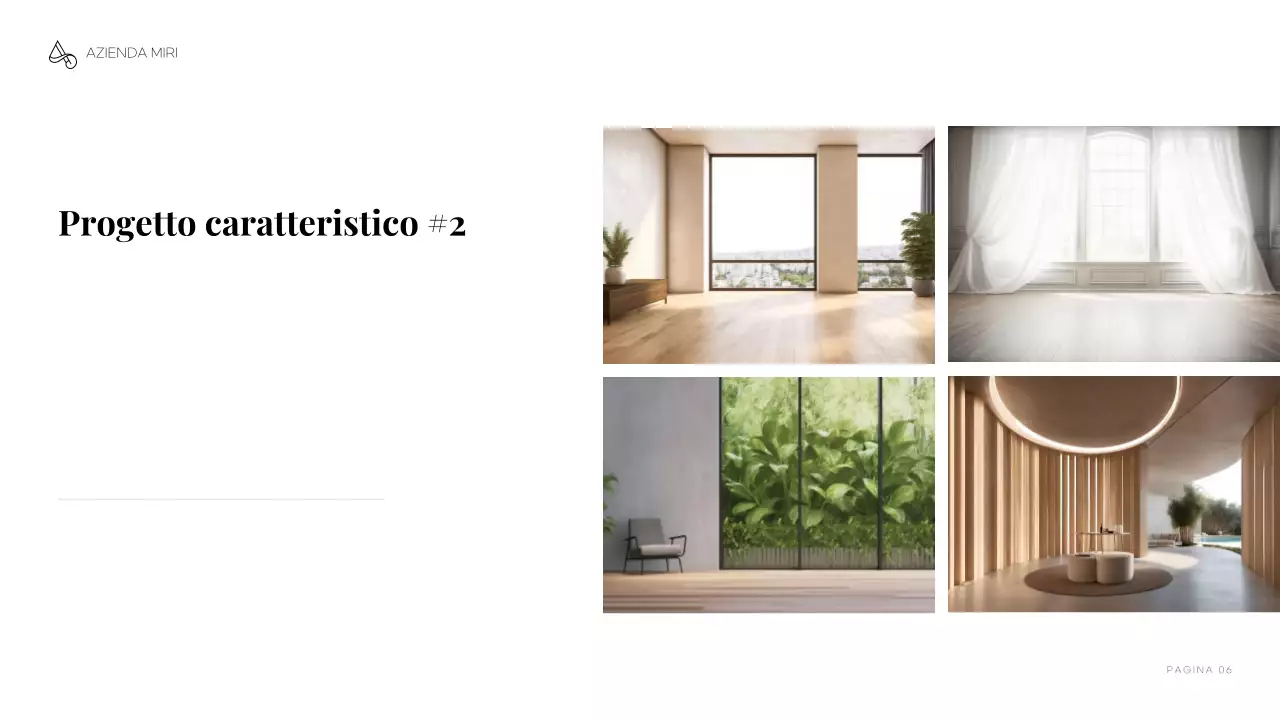 portfolio di architettura minimalista grigia