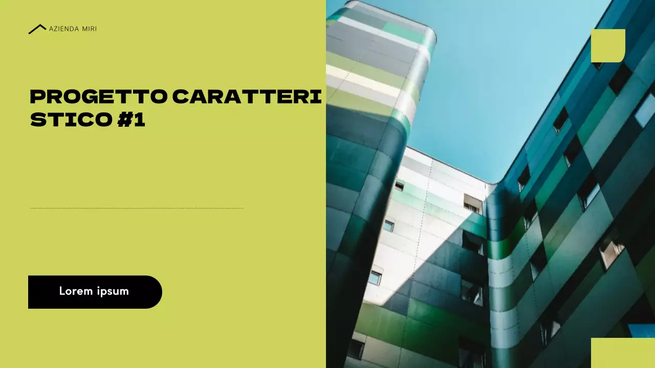 portfolio architettura moderna blu