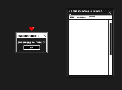 Cornice del sistema informatico retrò con sfondo nero