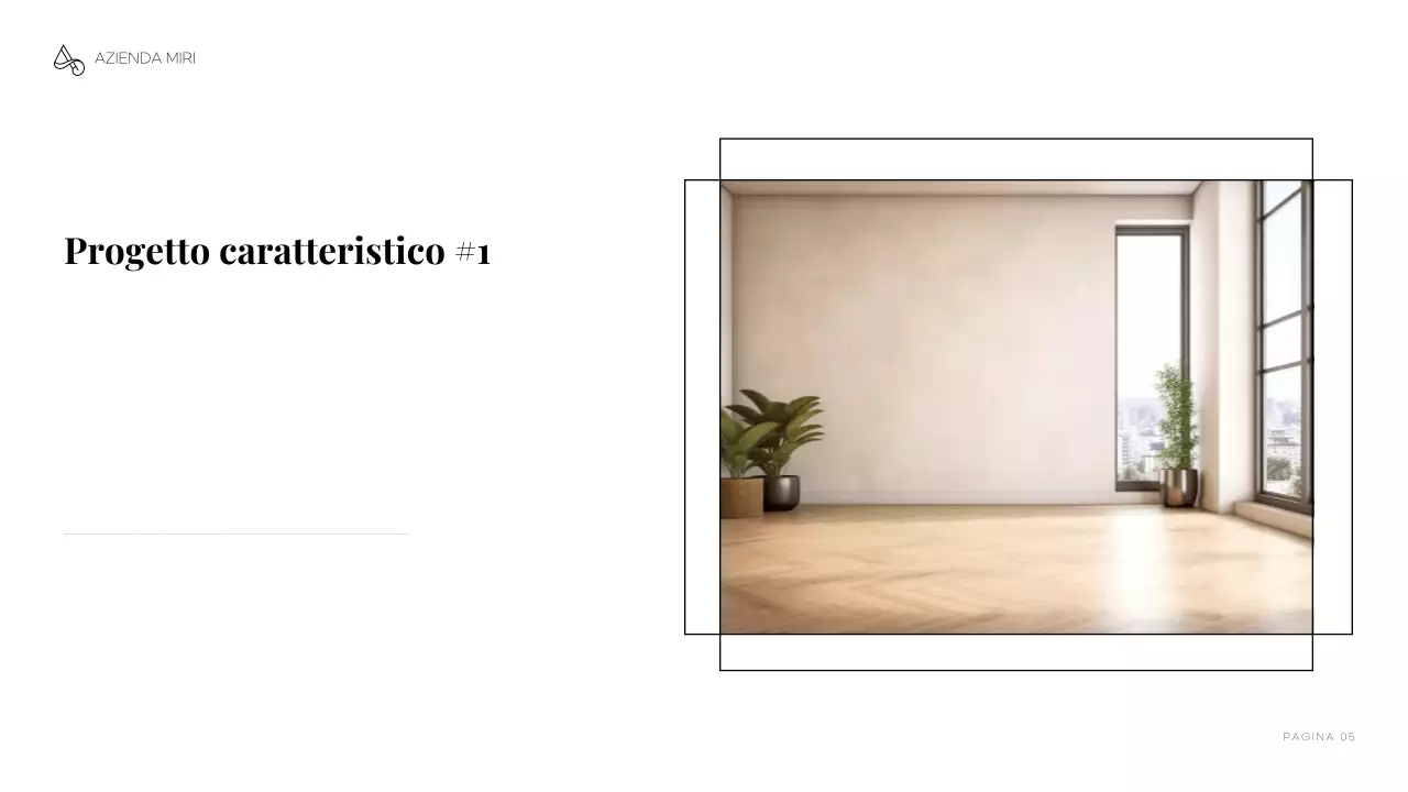 portfolio di architettura minimalista grigia