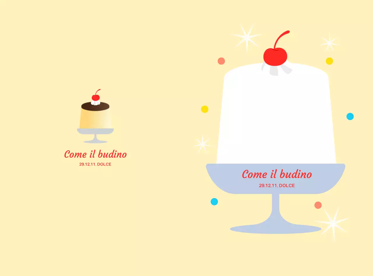 Concetto di dessert carino beige