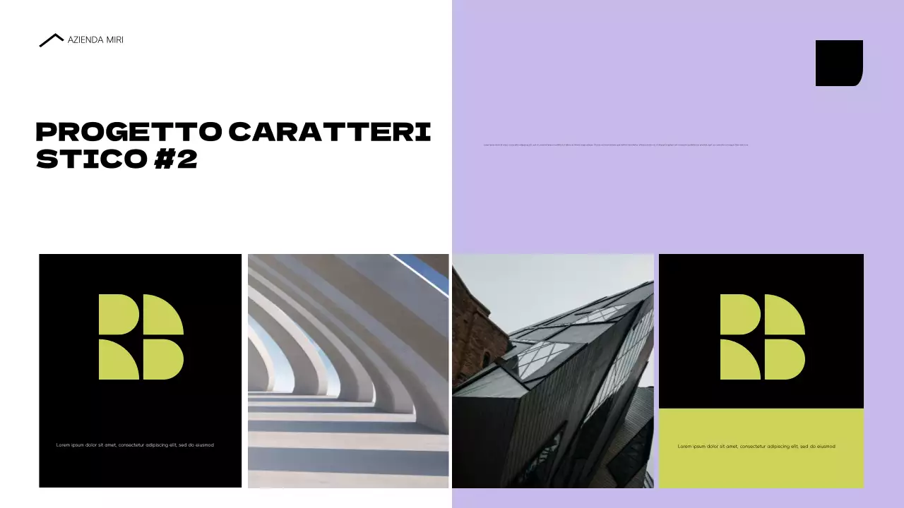 portfolio architettura moderna blu