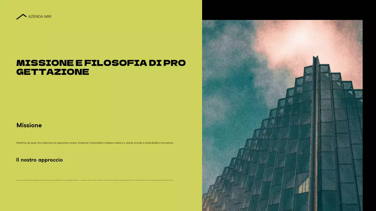 portfolio architettura moderna blu