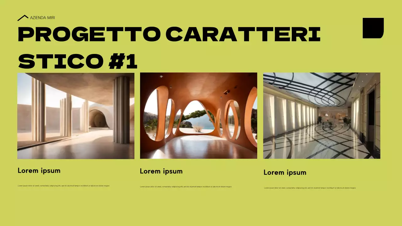 portfolio architettura moderna blu