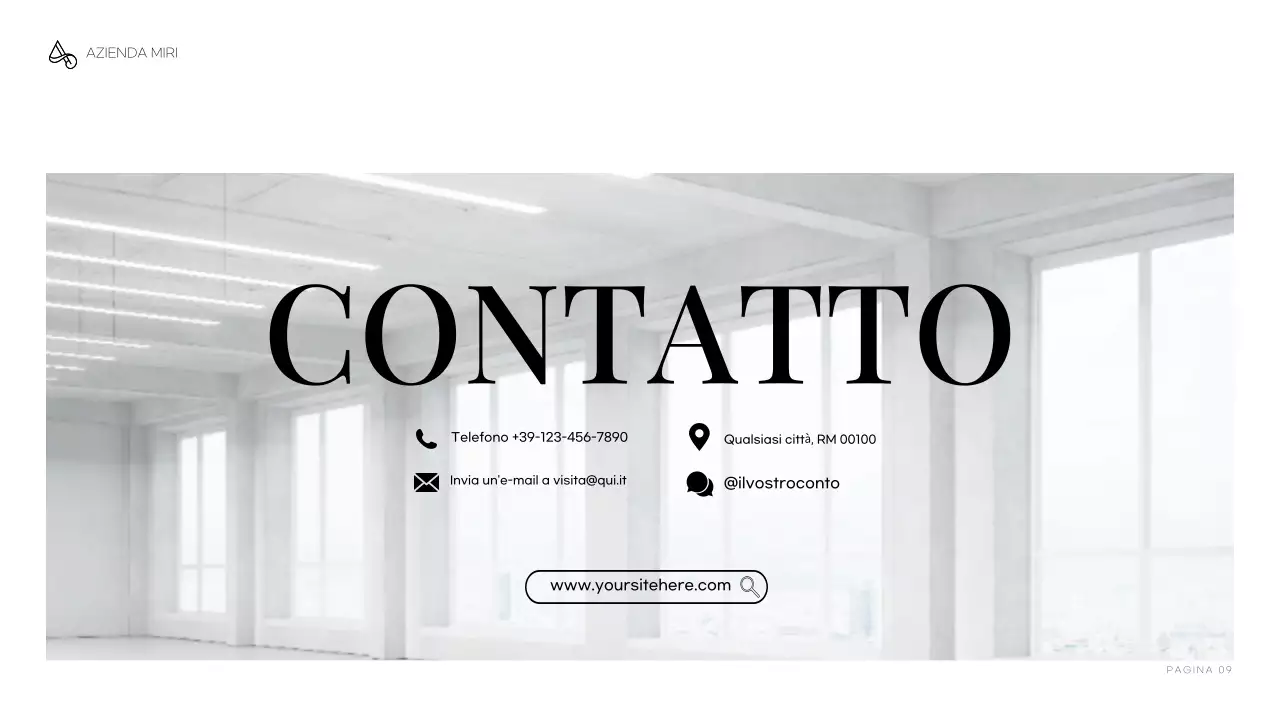 portfolio di architettura minimalista grigia