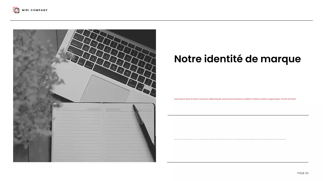 ligne directrice de la marque black modern