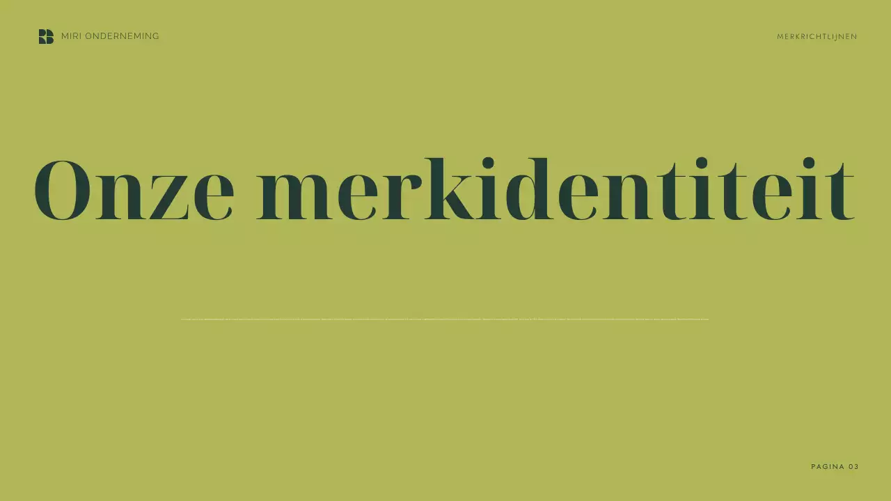 groene moderne merkrichtlijn