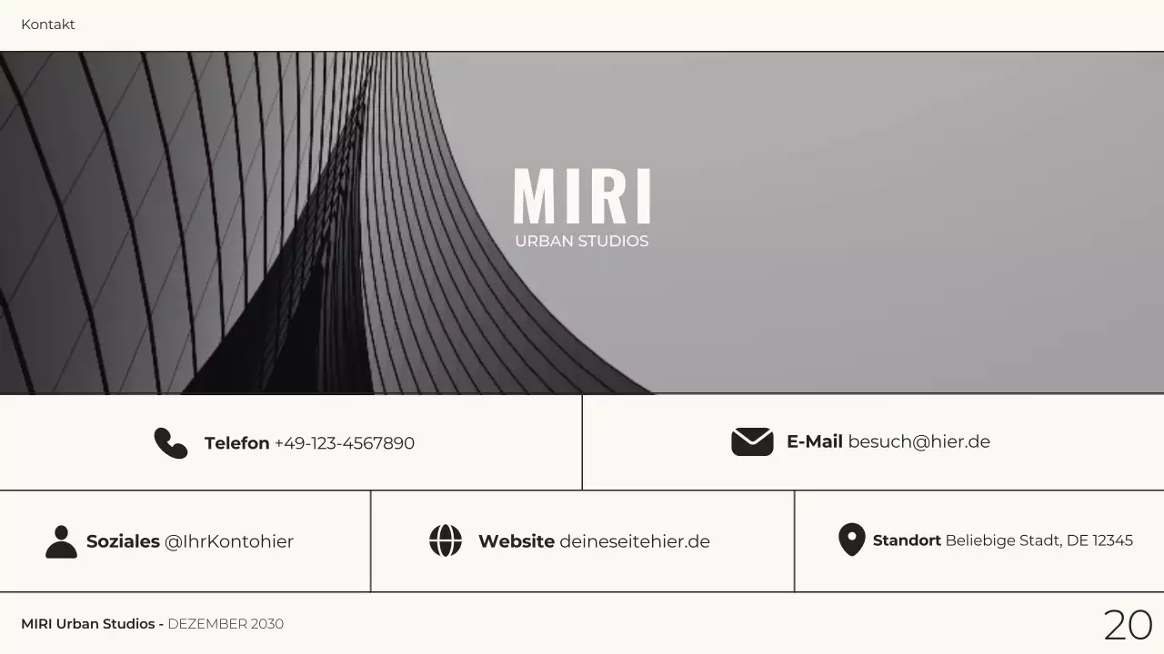 grau monochrom moderne Architektur Portfolio Präsentation