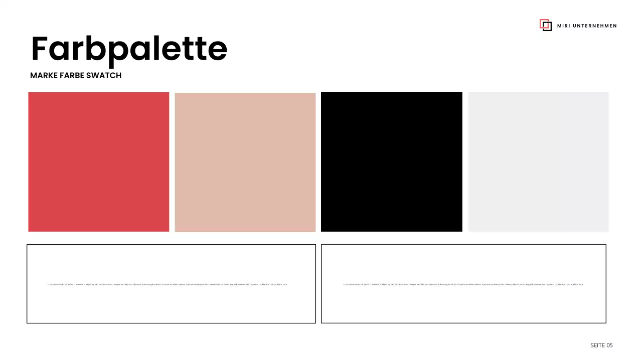 black modern brand Leitfaden