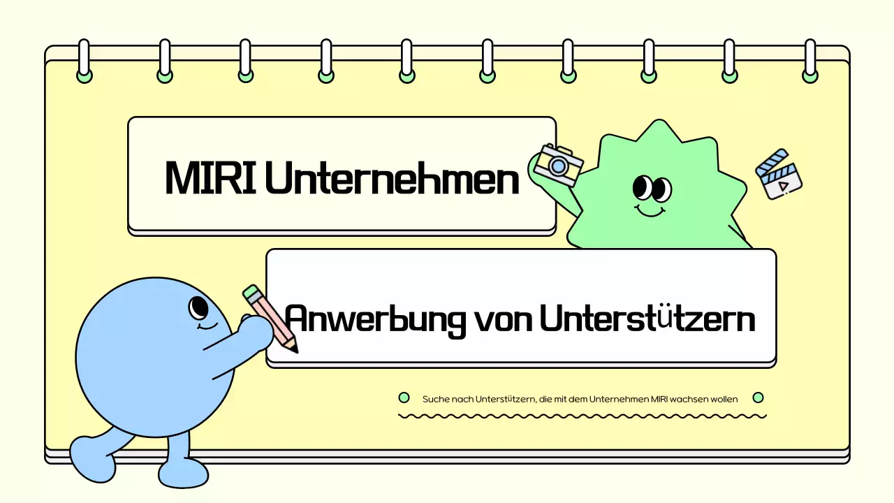 Förderung der Anwerbung von Unterstützern in Gelb