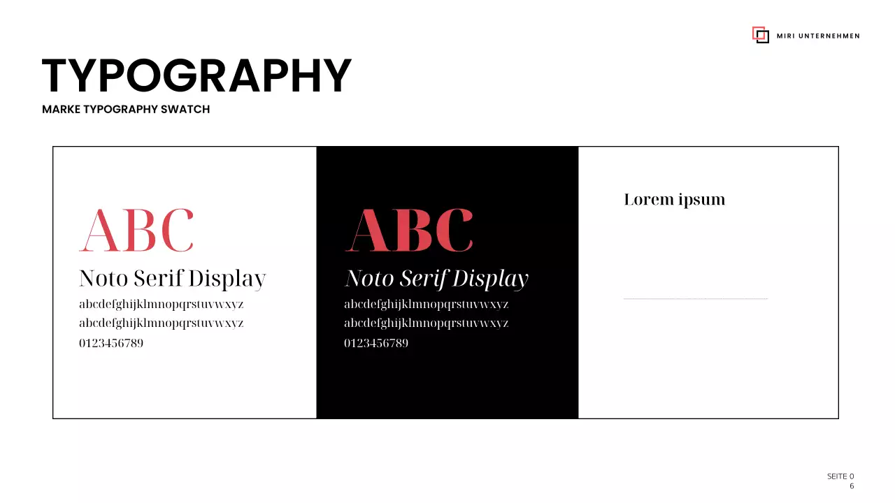 black modern brand Leitfaden